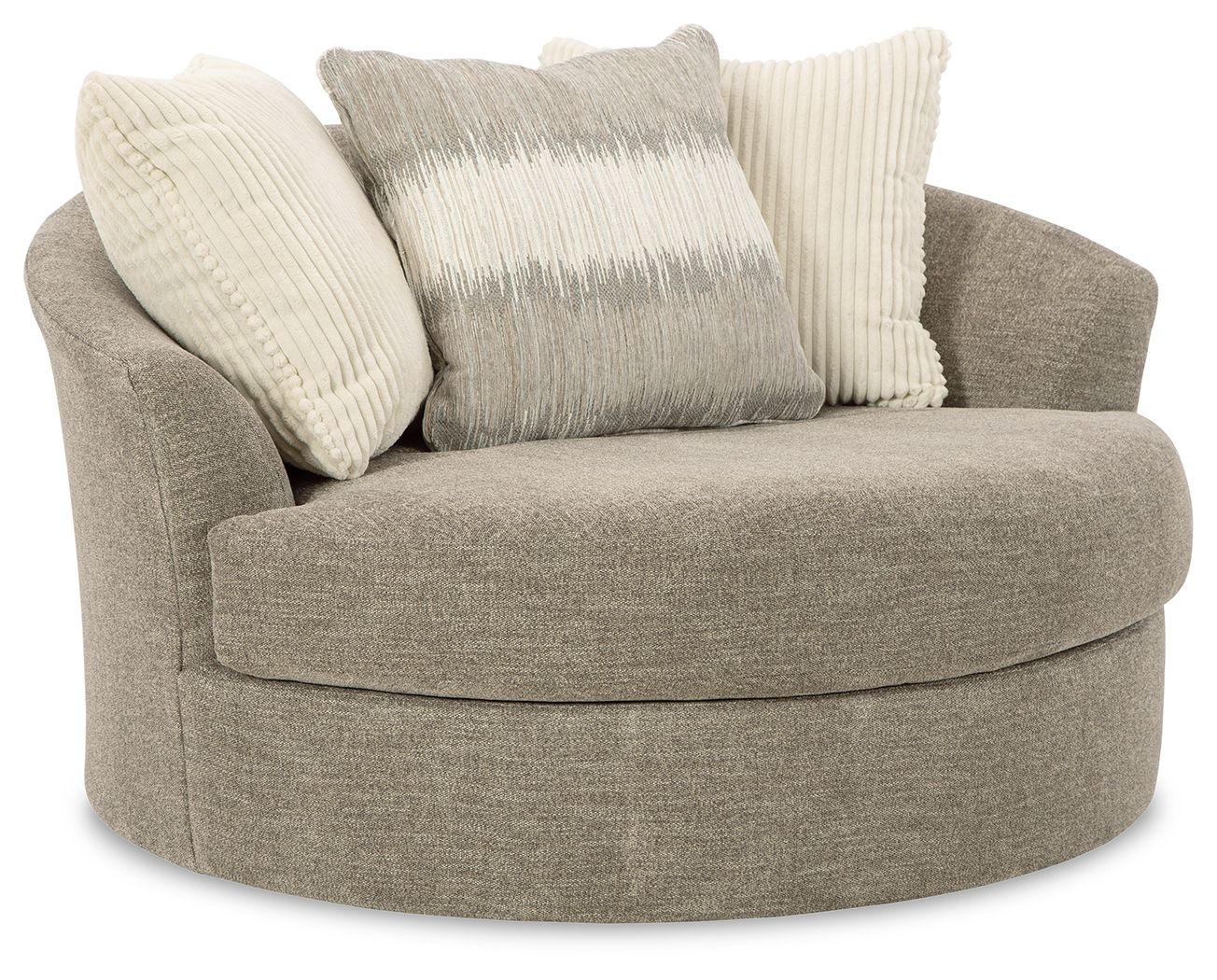 Creswell - Stone - Oversized Swivel Accent Chair - Urban Living Furniture (Los Angeles, CA)