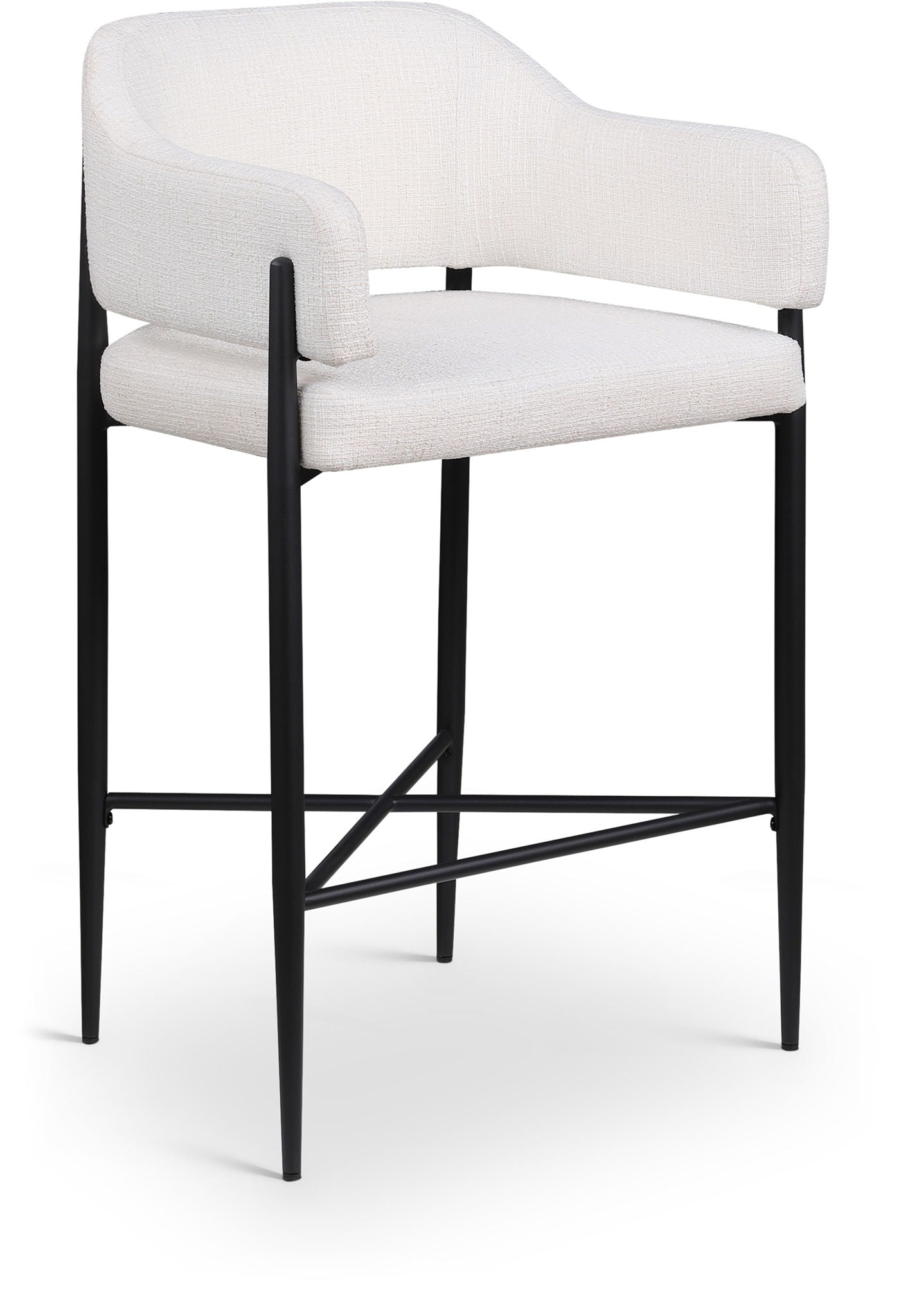 Dame - Fabric Upholstered Counter Stool (Set of 2) - Urban Living Furniture (Los Angeles, CA)