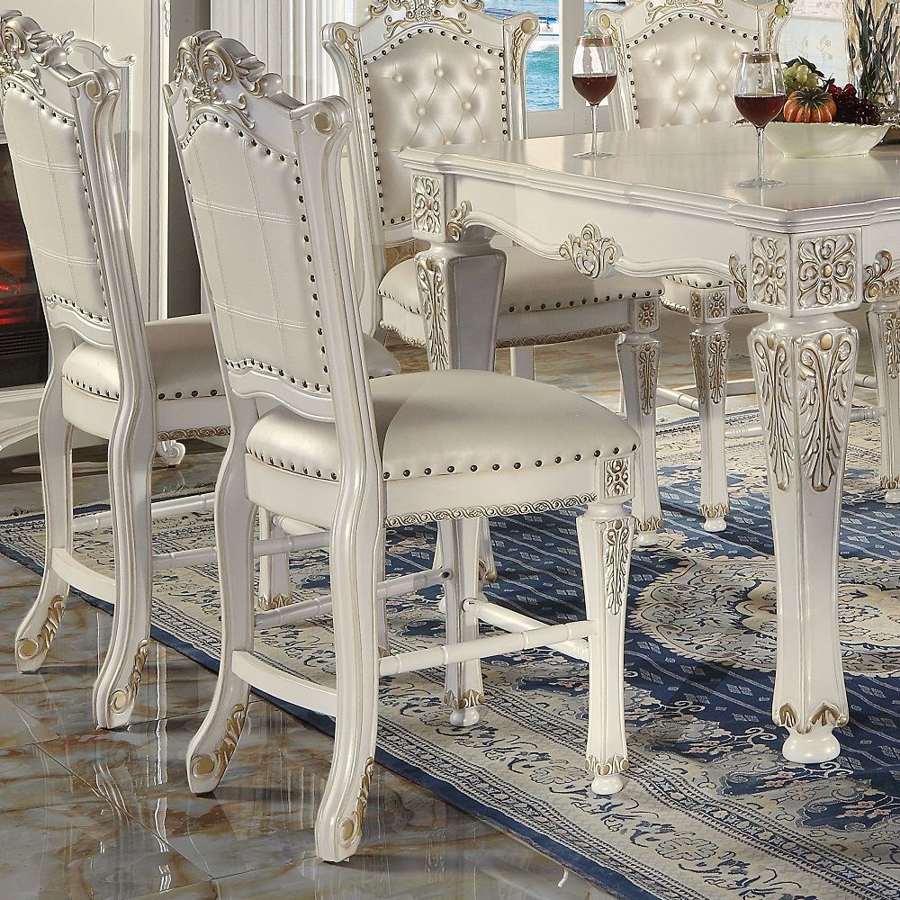 Vendome - Counter Height Chair (Set of 2) - Antique Pearl - Urban Living Furniture (Los Angeles, CA)