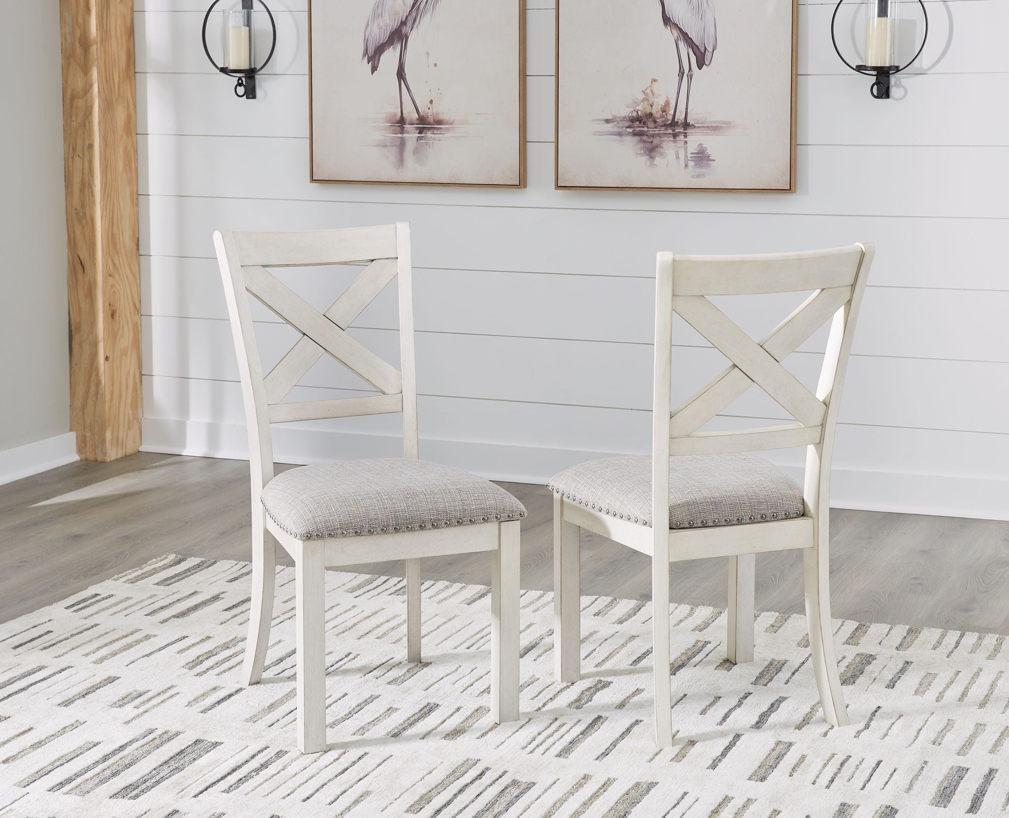 Robbinsdale - Antique White - Dining Upholstered Side Chair (Set of 2) - Urban Living Furniture (Los Angeles, CA)
