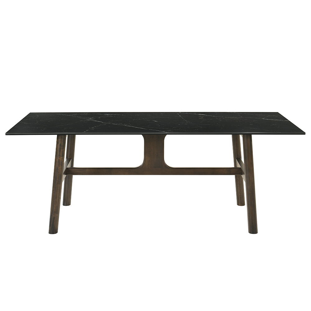 Destin - Dining Table - Sintered Stone & Walnut - Urban Living Furniture (Los Angeles, CA)