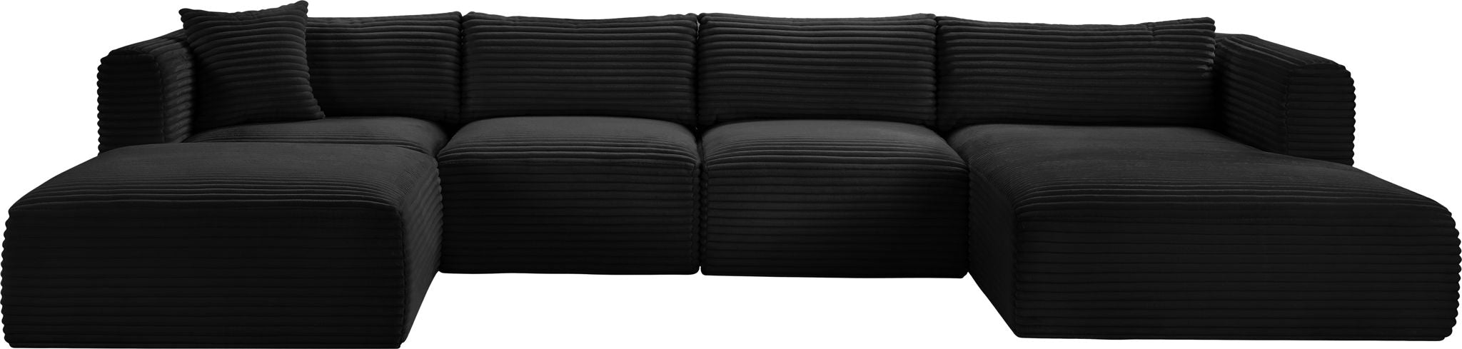 Shaggy - 5 Piece Modular Sectional With Chaise And Ottoman - Urban Living Furniture (Los Angeles, CA)