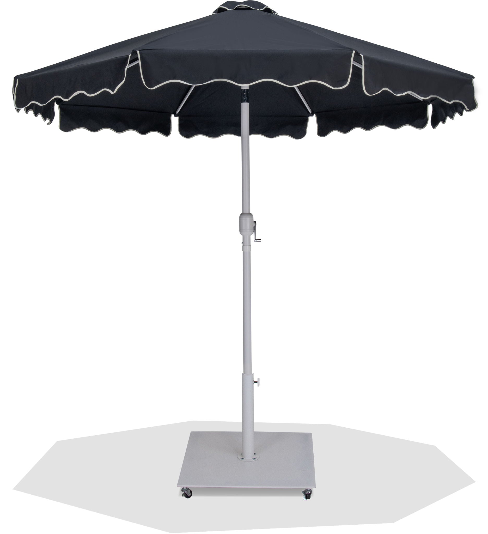 Amalfi - Aluminum Patio Umbrella - White Base / White Pole - Urban Living Furniture (Los Angeles, CA)