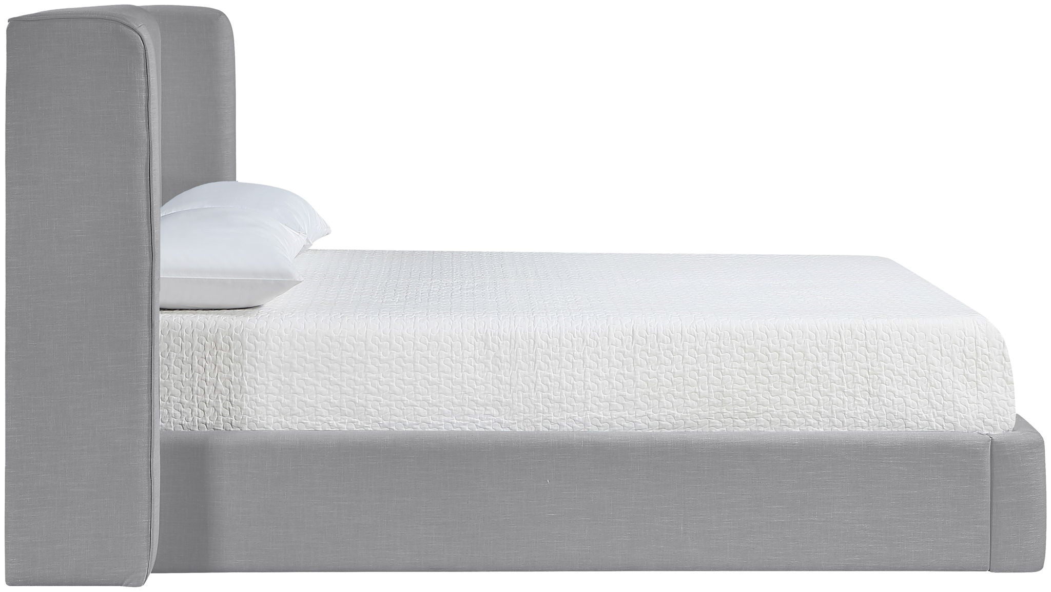 Kendall - Linen Textured Fabric Upholstered Bed - Urban Living Furniture (Los Angeles, CA)