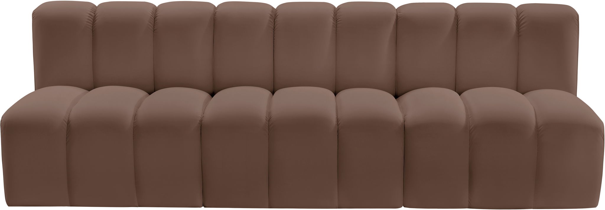 Arc - Faux Leather 3 Seats Modular Sofa