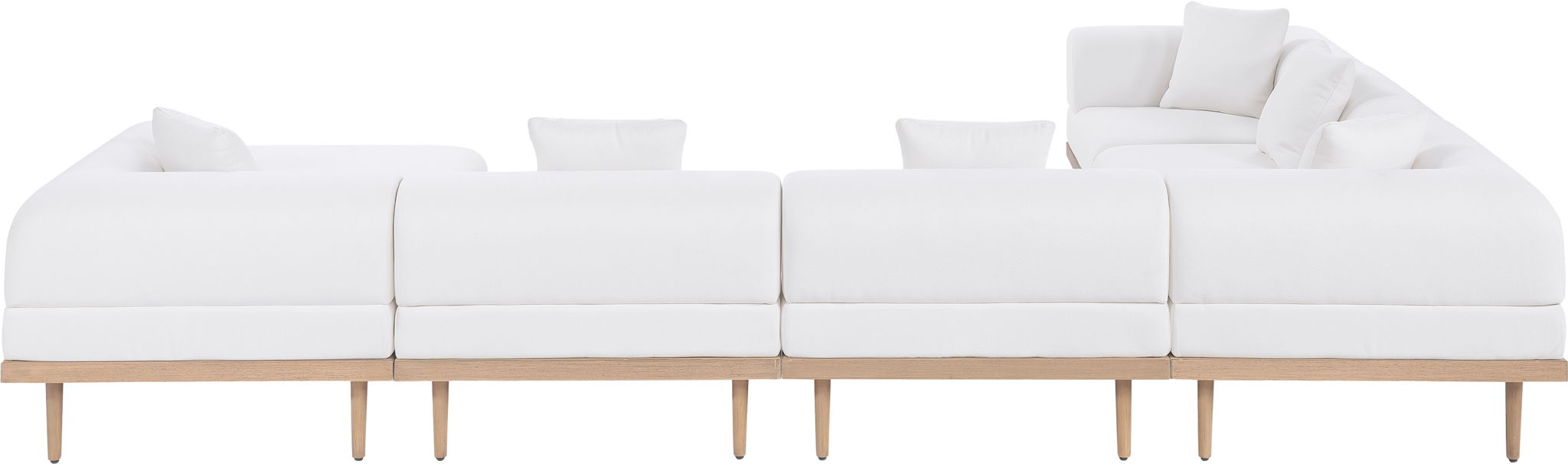 Laguna - 7 Piece Resilient Water Resistant Fabric 142" Upholstered Outdoor Patio Modular Sectional - Urban Living Furniture (Los Angeles, CA)