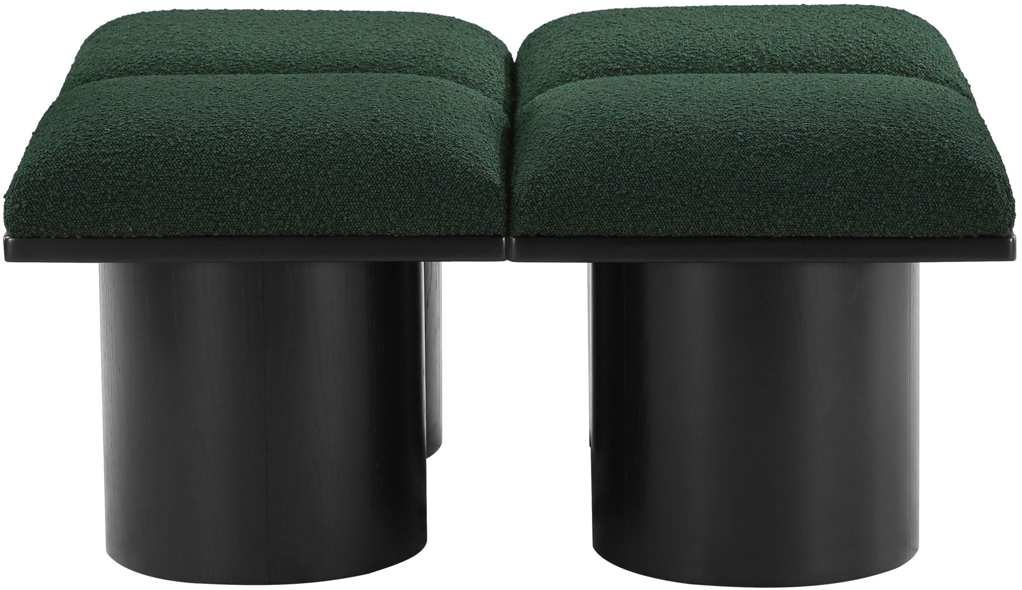 Pavilion - 4 Piece Modular Bench With Black Base