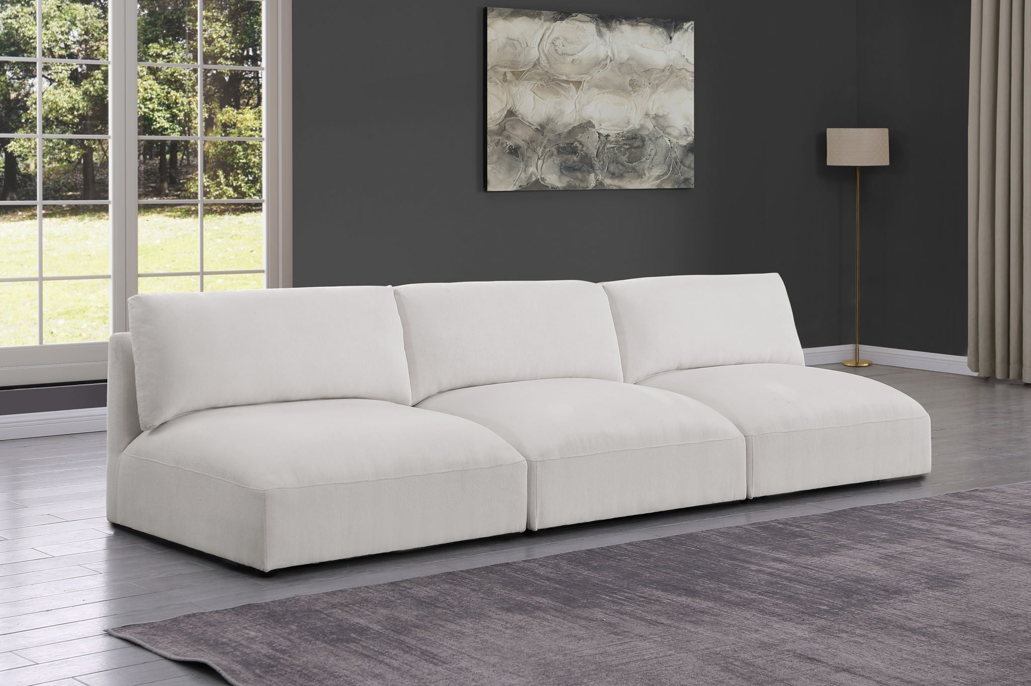 Ease - 3 Seat Modular Armless Sofa - Urban Living Furniture (Los Angeles, CA)