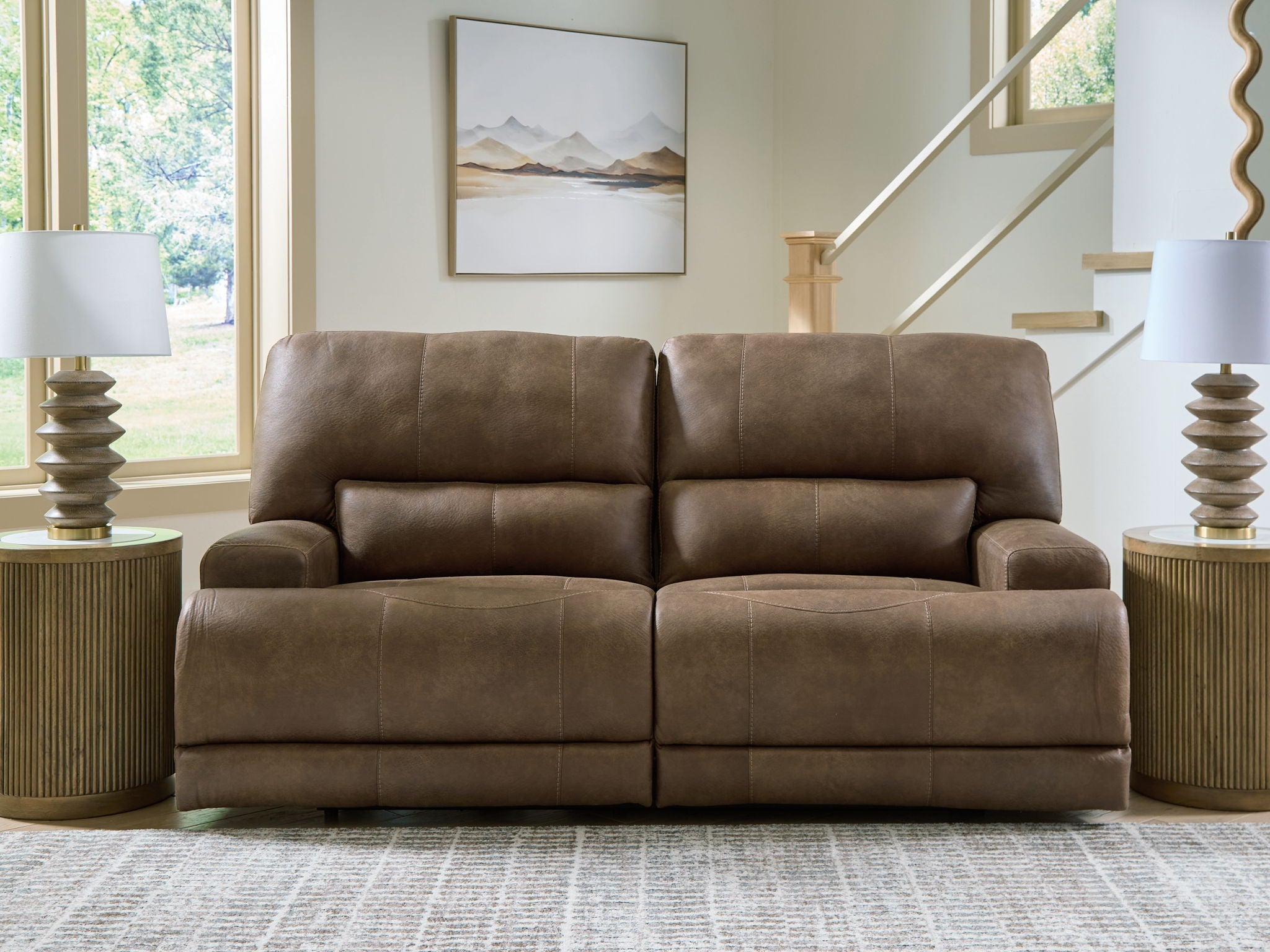 Beckley Place - Earth - 2 Seat Power Reclining Sofa With Adjustable Headrest - Urban Living Furniture (Los Angeles, CA)