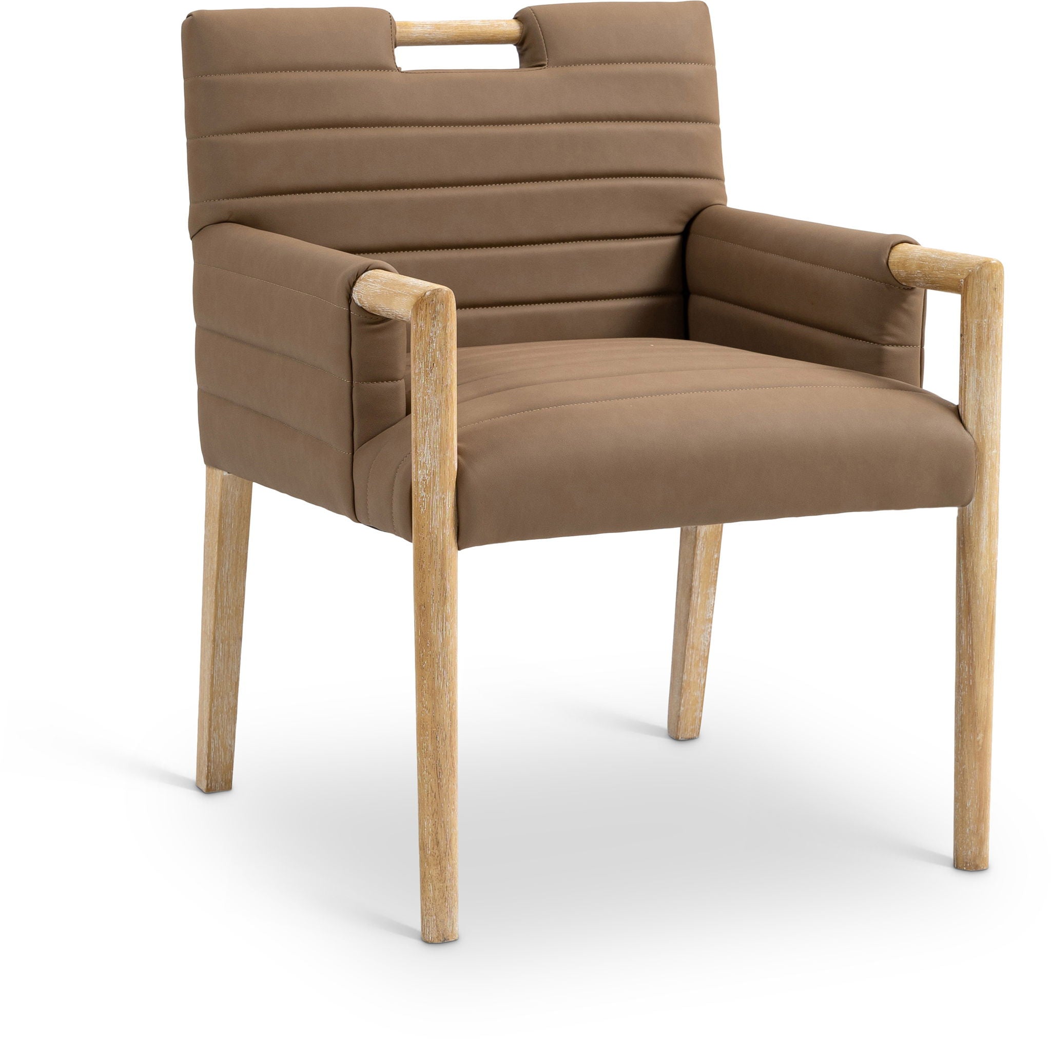 Aimee - Dining Arm Chair - Light Brown Legs - Urban Living Furniture (Los Angeles, CA)