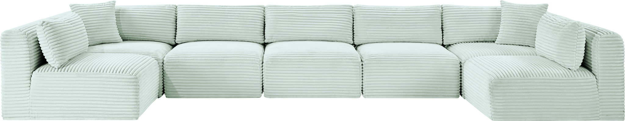 Shaggy - 7 Piece Modular U-Shaped Armless Sectional - Urban Living Furniture (Los Angeles, CA)