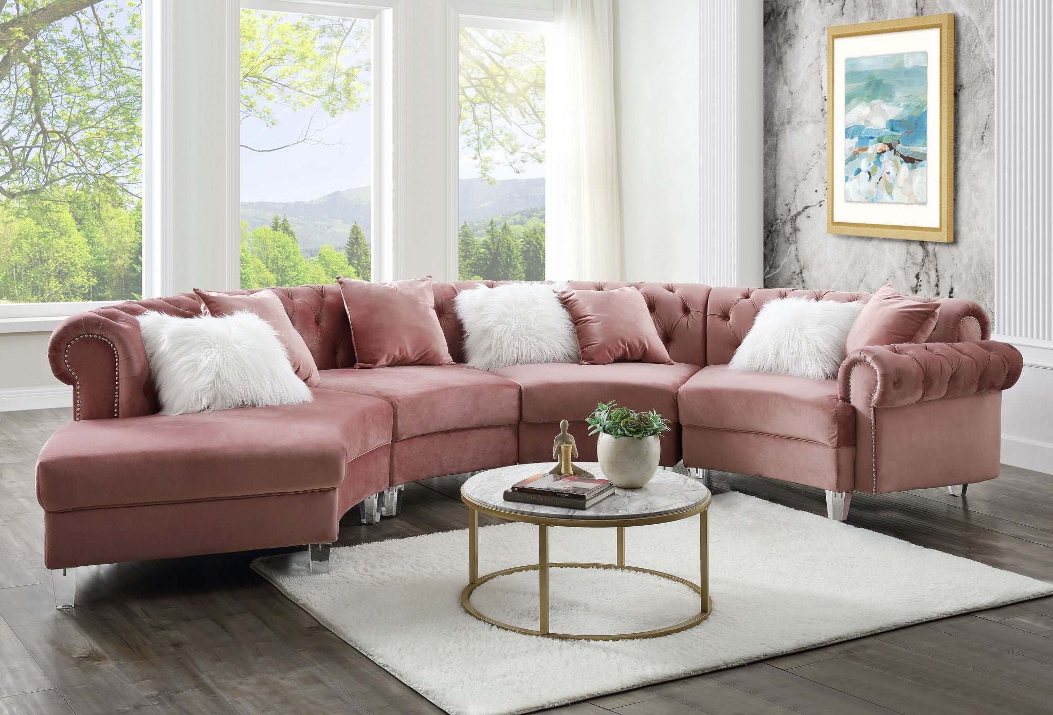 Ninagold - Sectional Sofa w/7 Pillows - Urban Living Furniture (Los Angeles, CA)