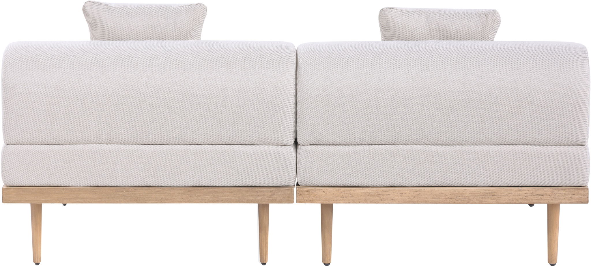 Laguna - 2 Piece Resilient Water Resistant Fabric 71" Outdoor Patio Armless Modular Loveseat - Urban Living Furniture (Los Angeles, CA)
