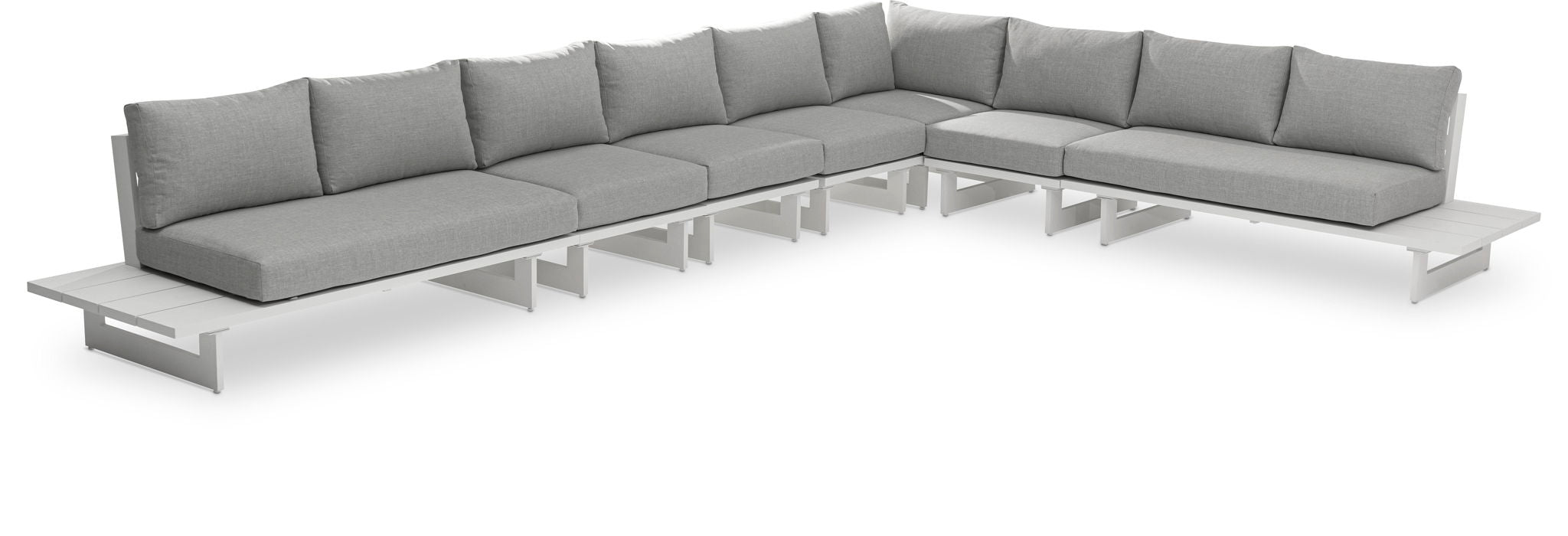 Maldives - 7 Piece Water Resistant Outdoor Patio Modular Sectional With White Base - Urban Living Furniture (Los Angeles, CA)