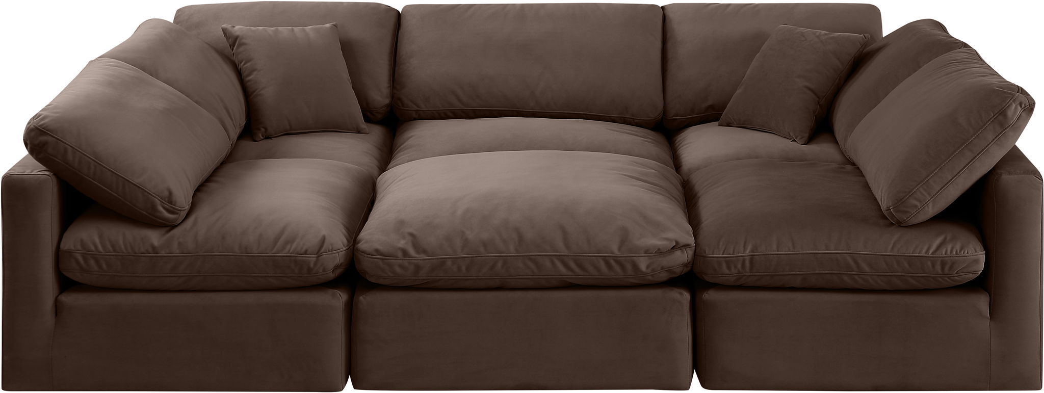 Indulge - Velvet 6 Piece Modular Sectional - Urban Living Furniture (Los Angeles, CA)
