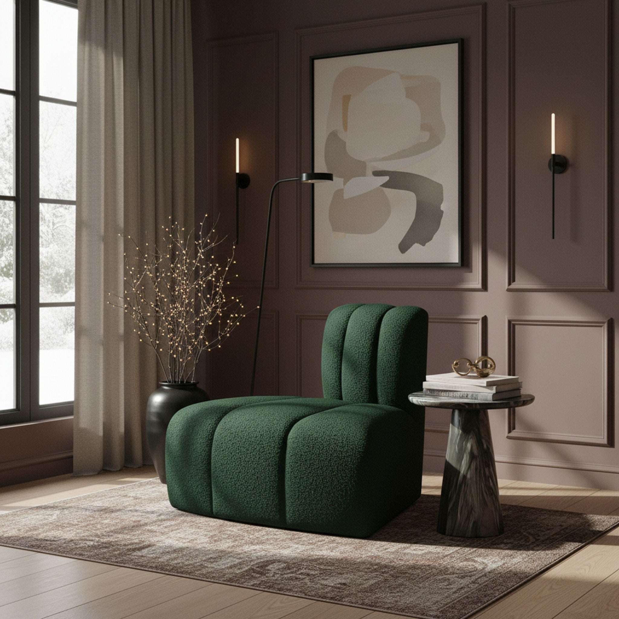Arc - Boucle Fabric Reverse Corner - Urban Living Furniture (Los Angeles, CA)