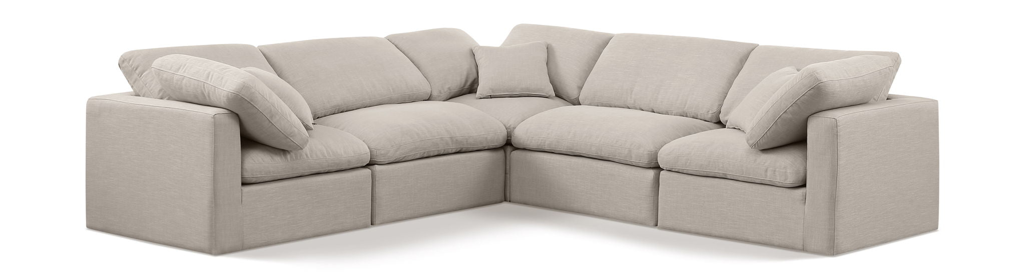 Indulge - Linen 5 Piece Modular Corner Sectional - Urban Living Furniture (Los Angeles, CA)