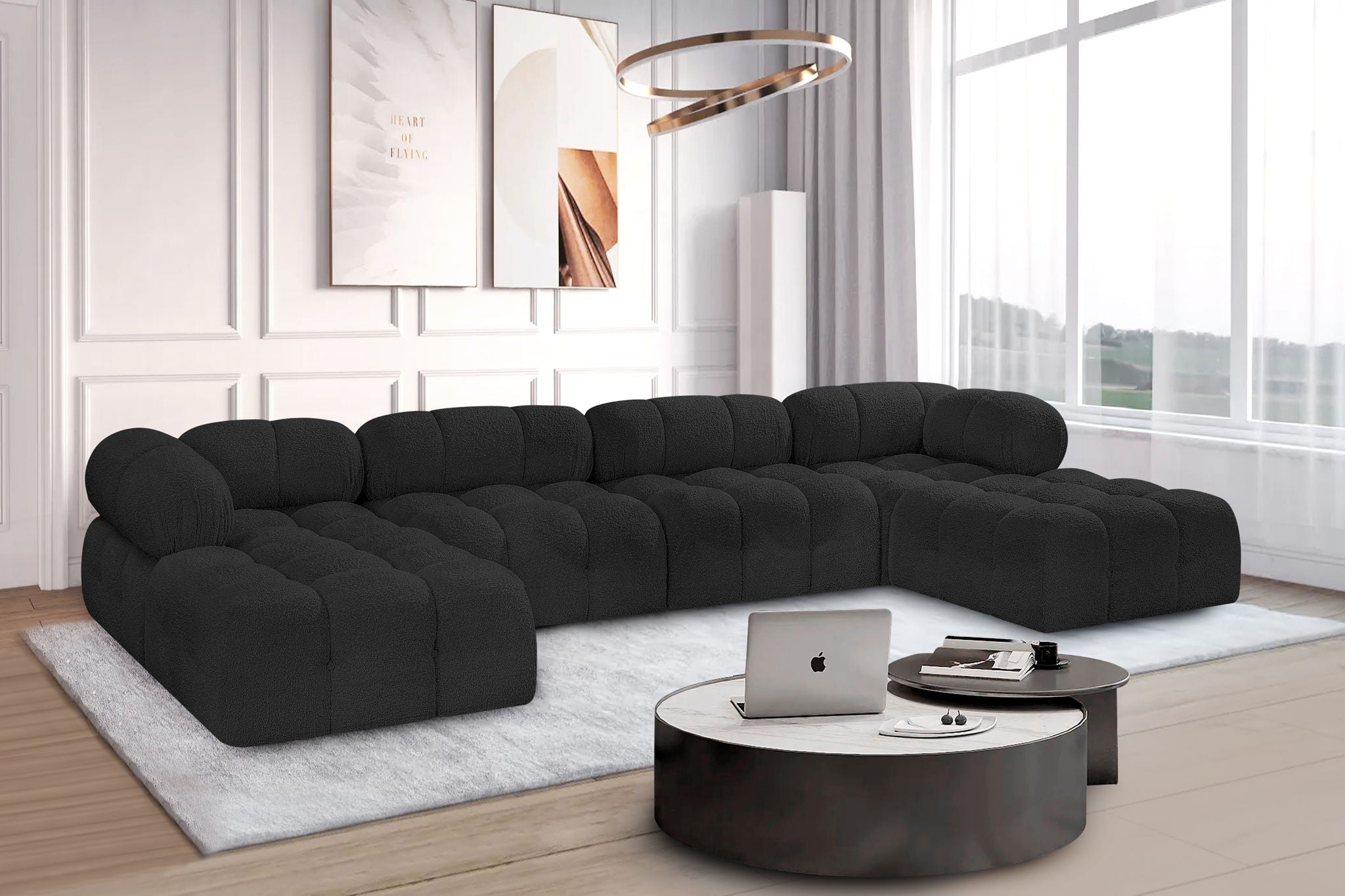 Ames - 6 Piece Fabric Modular U-Shaped Sectional - Urban Living Furniture (Los Angeles, CA)