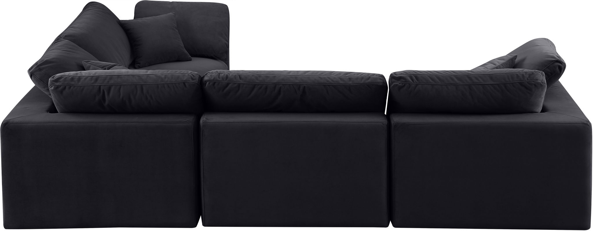 Comfy - 4 Piece Velvet Modular Sectional - Urban Living Furniture (Los Angeles, CA)