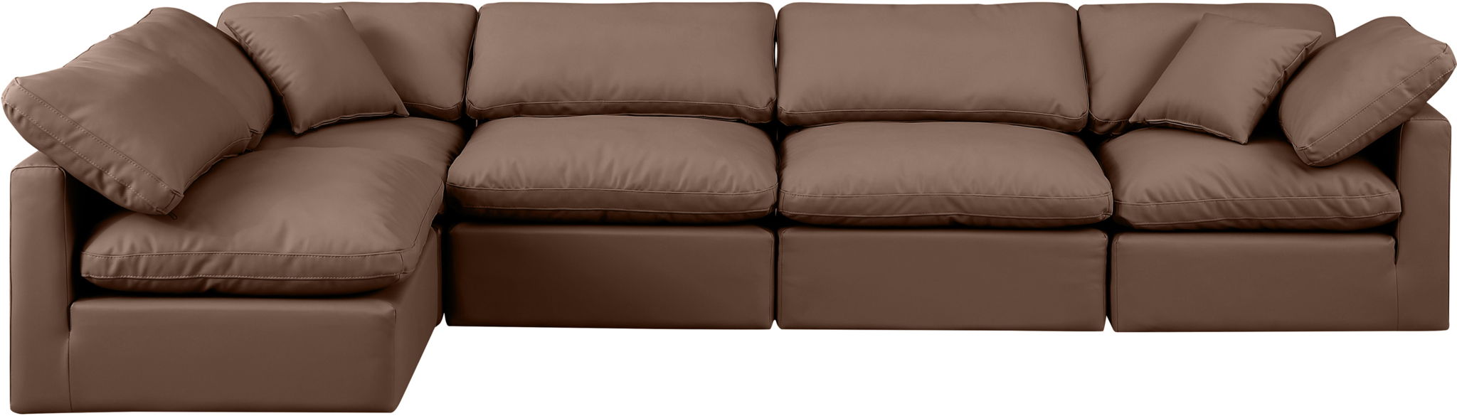 Indulge - Faux Leather 5 Piece Modular Sectional - Urban Living Furniture (Los Angeles, CA)