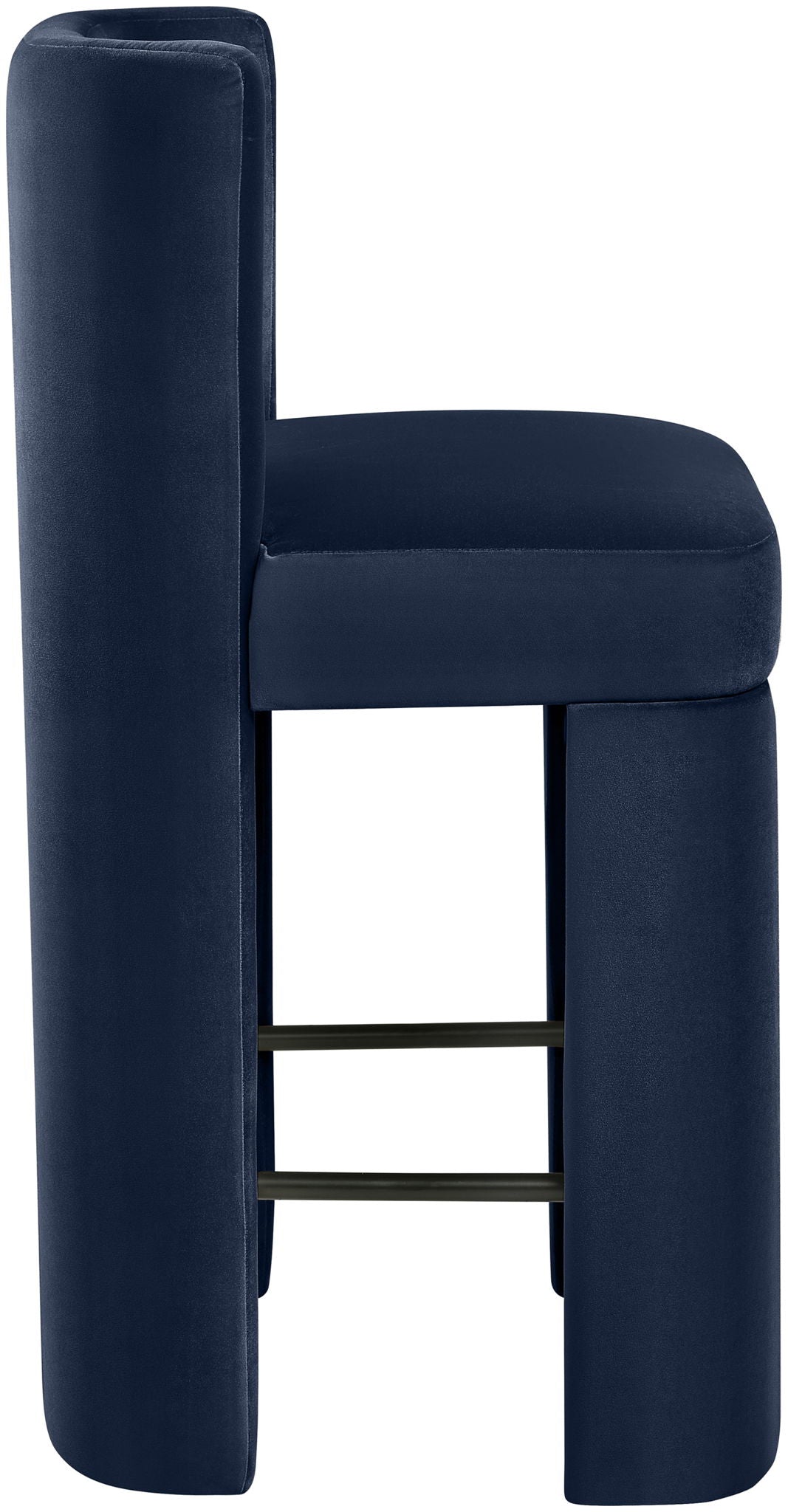 Zuno - Velvet Performance Fabric Upholstered Counter Stool (Set of 2) - Urban Living Furniture (Los Angeles, CA)