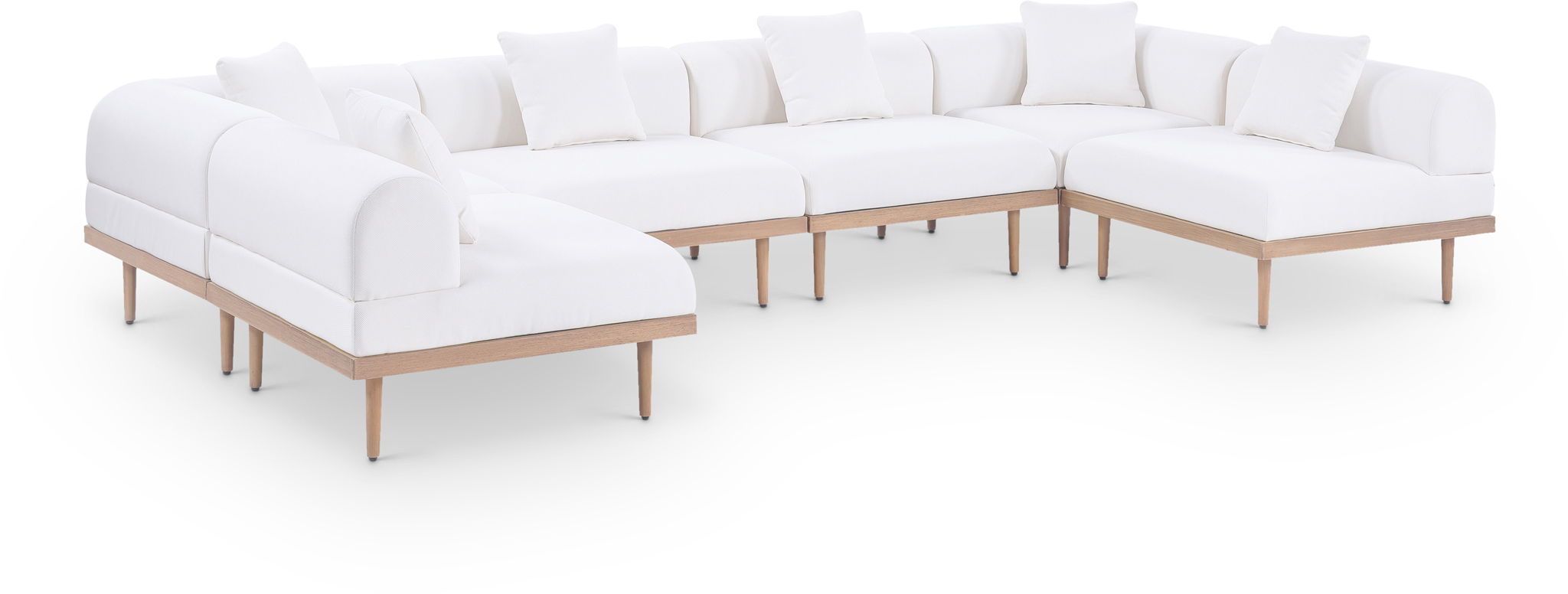 Laguna - 6 Piece 142" Outdoor Patio Modular Sectional - Urban Living Furniture (Los Angeles, CA)