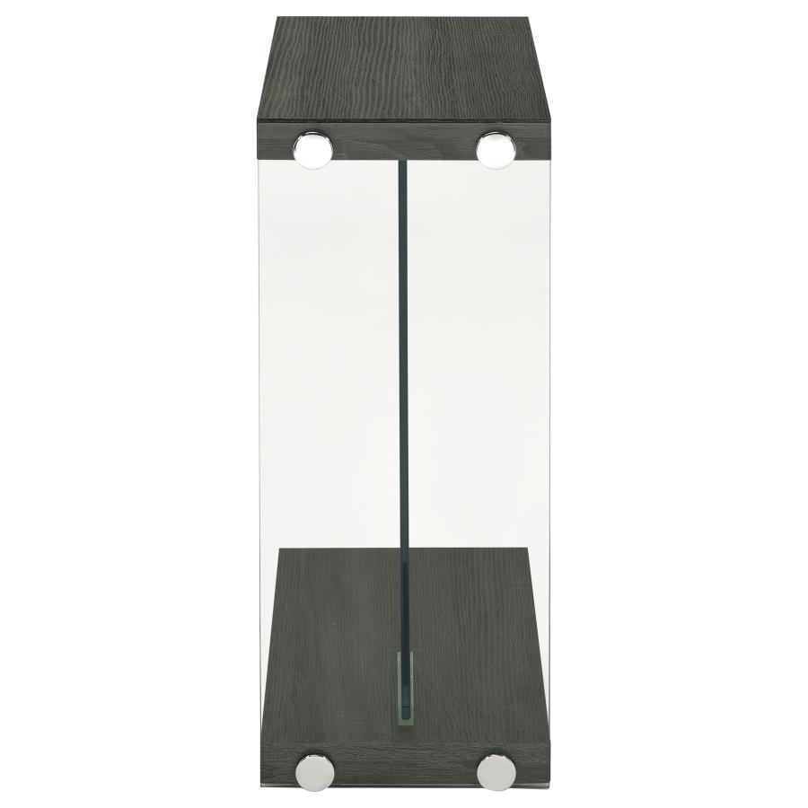 Colby - Engineered Wood C-Shaped Side Table - Weathered Gray - Urban Living Furniture (Los Angeles, CA)