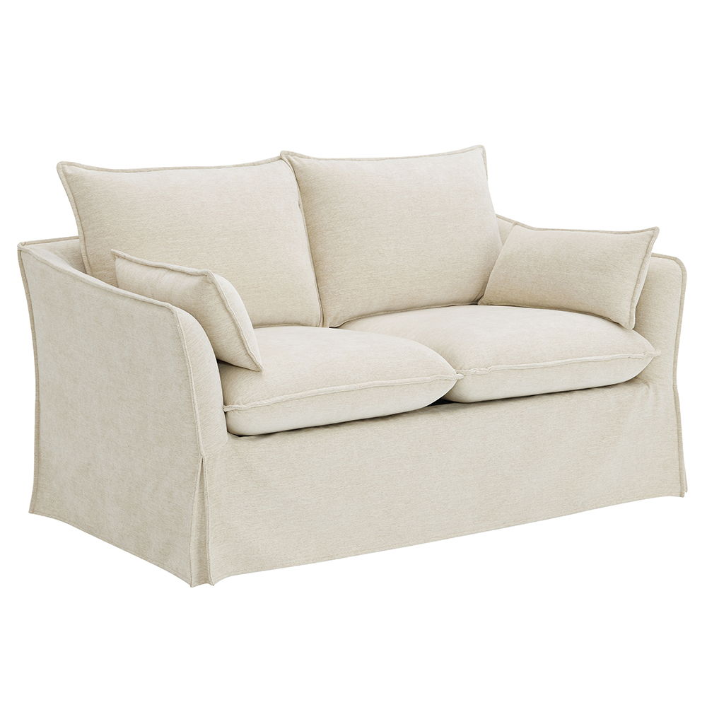 Shane - Loveseat With 2 Pillows - Beige Linen - Urban Living Furniture (Los Angeles, CA)