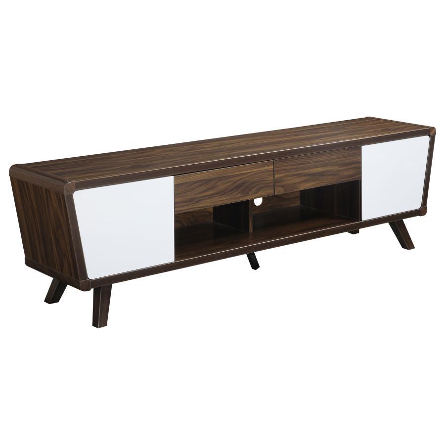 Alvin - 2 Door Engineered Wood TV Stand - Dark Walnut - Urban Living Furniture (Los Angeles, CA)