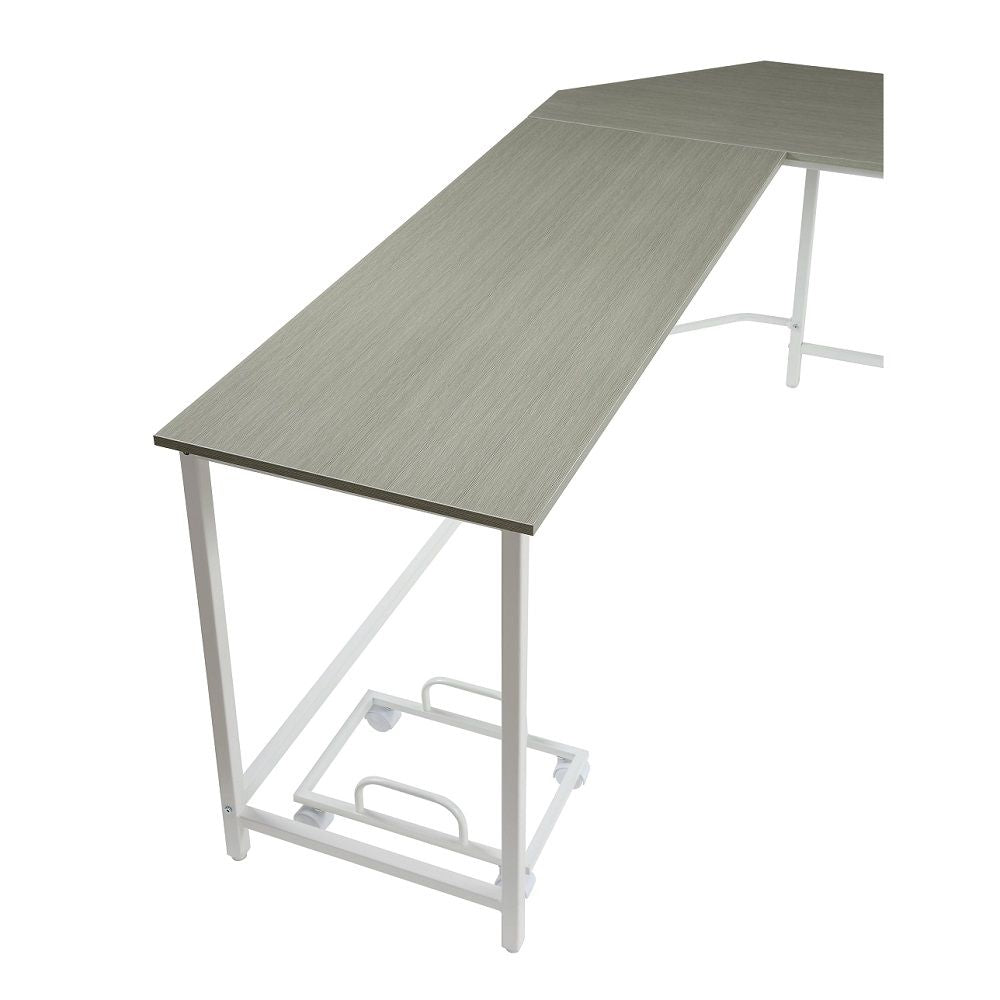 Bambina - Computer Desk - Gray & White - Urban Living Furniture (Los Angeles, CA)