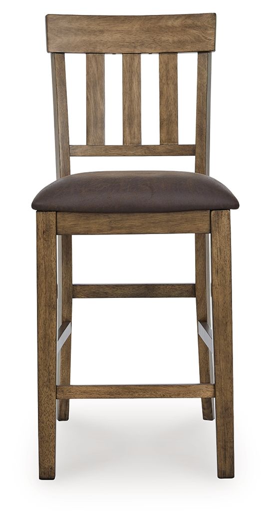 Urbinforte - Upholstered Barstool (Set of 2) - Light Brown - Urban Living Furniture (Los Angeles, CA)