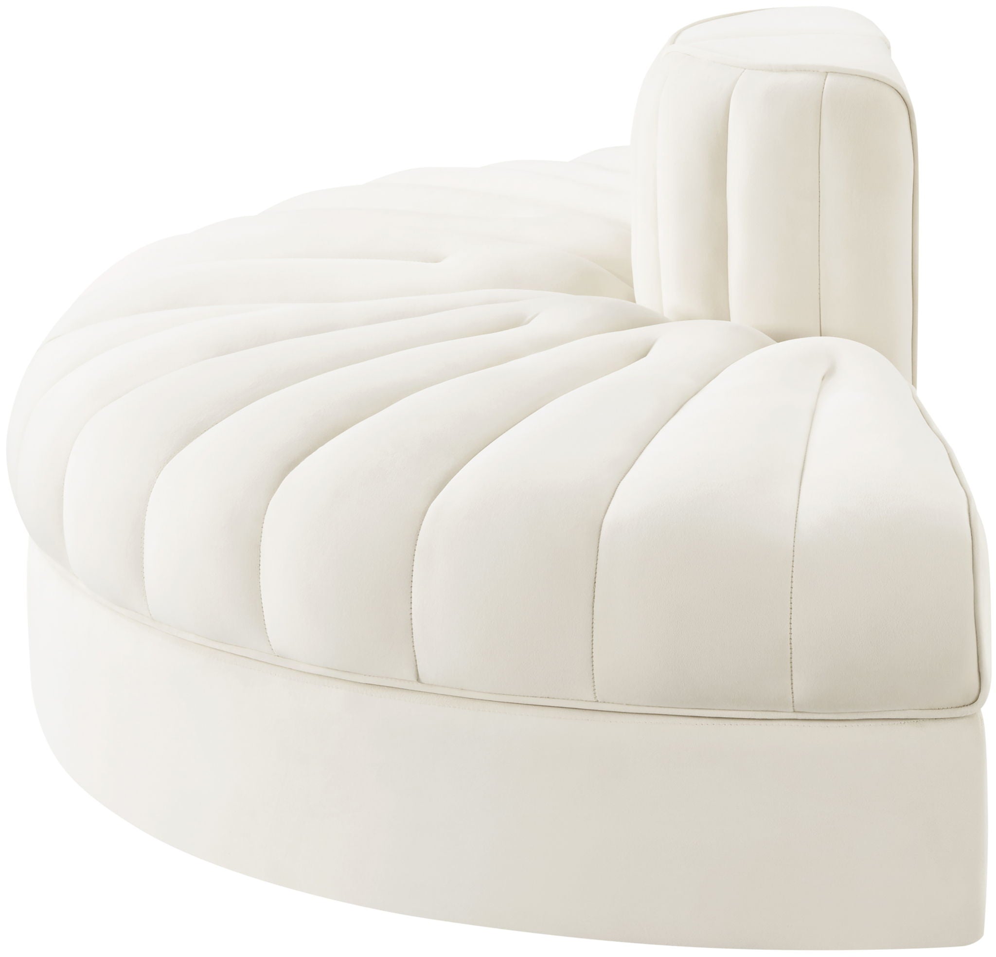 Rummi - Velvet Performance Fabric Upholstered 2 Piece Rounded Modular Loveseat - Urban Living Furniture (Los Angeles, CA)