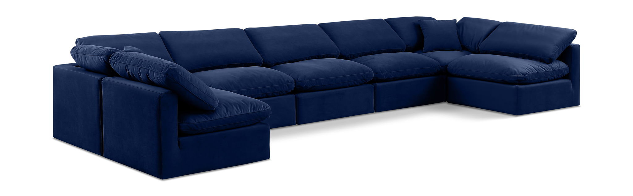Indulge - Velvet 7 Piece Modular U-Shaped Sectional - Urban Living Furniture (Los Angeles, CA)