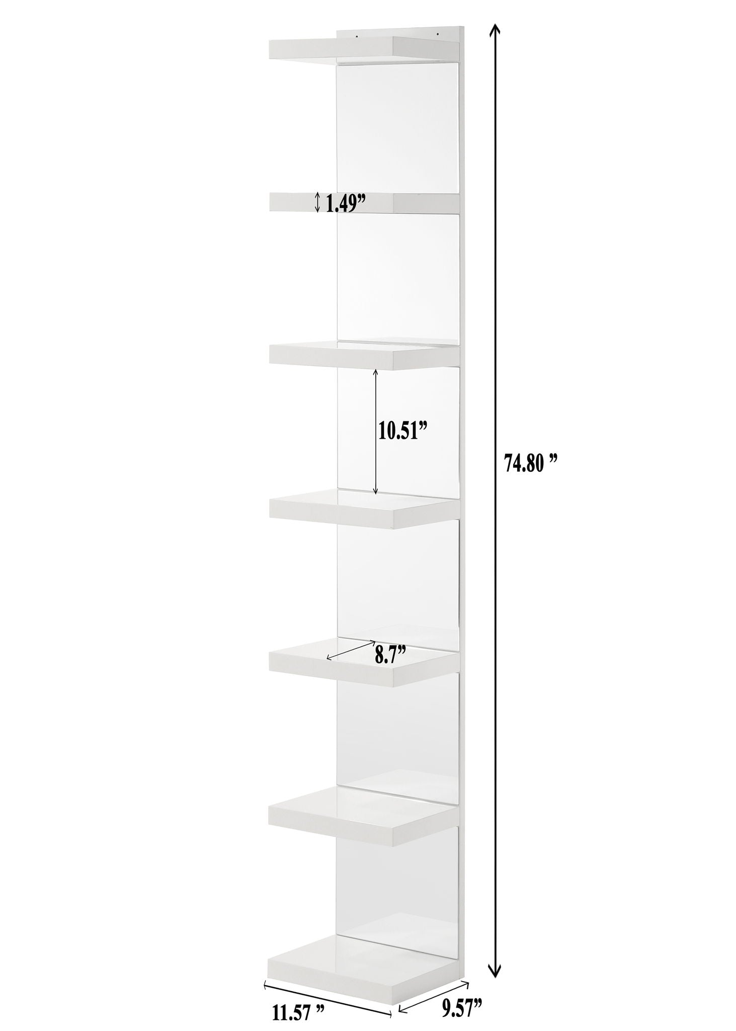 Luxo - Rack - White - Urban Living Furniture (Los Angeles, CA)