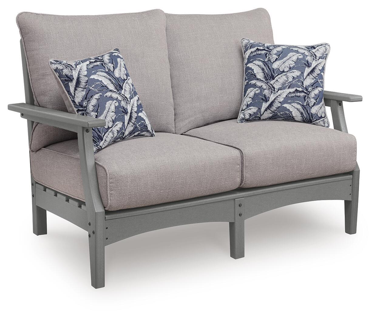 Cove Beach - Loveseat With Cushion - Gray - Urban Living Furniture (Los Angeles, CA)