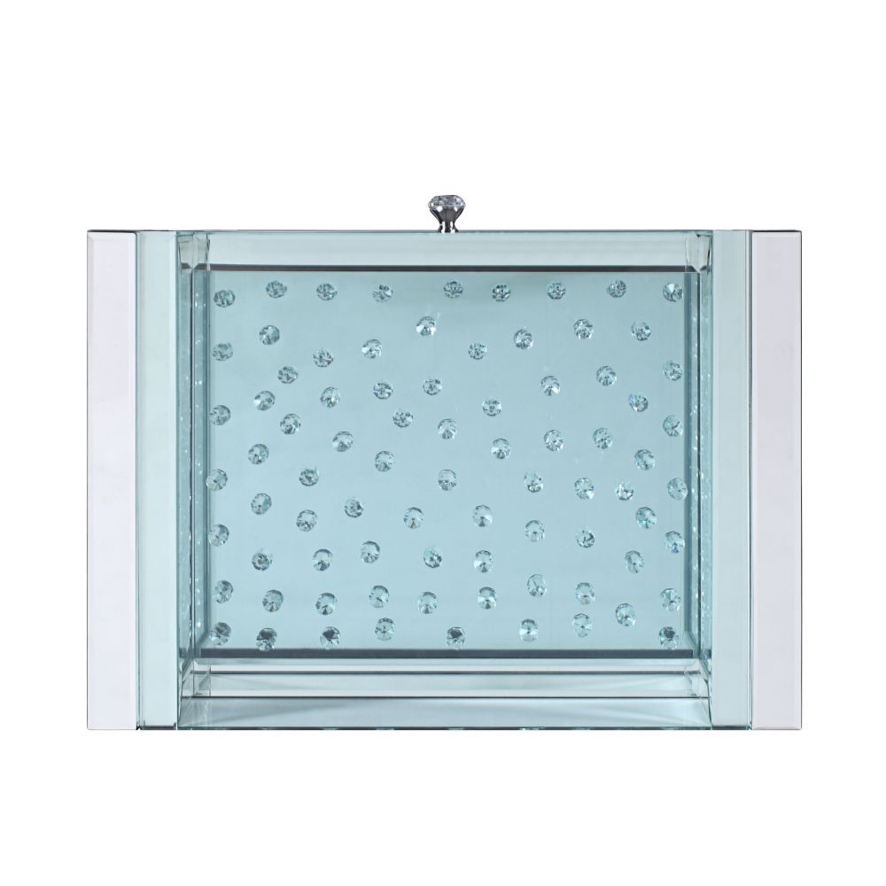 Nysa - 20" X 14" Accent Table - Mirrored & Faux Crystals - Urban Living Furniture (Los Angeles, CA)