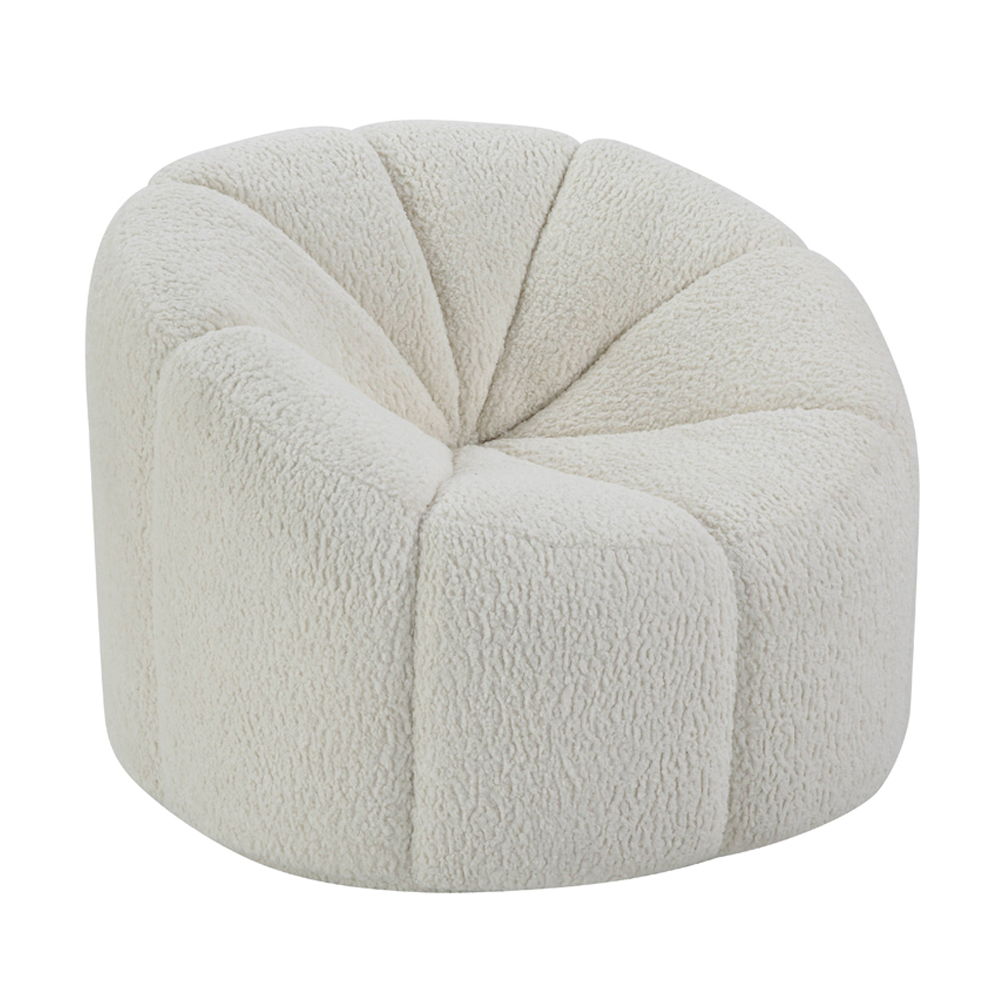 Osmash - Chair With Swivel - White Teddy Sherpa - Urban Living Furniture (Los Angeles, CA)