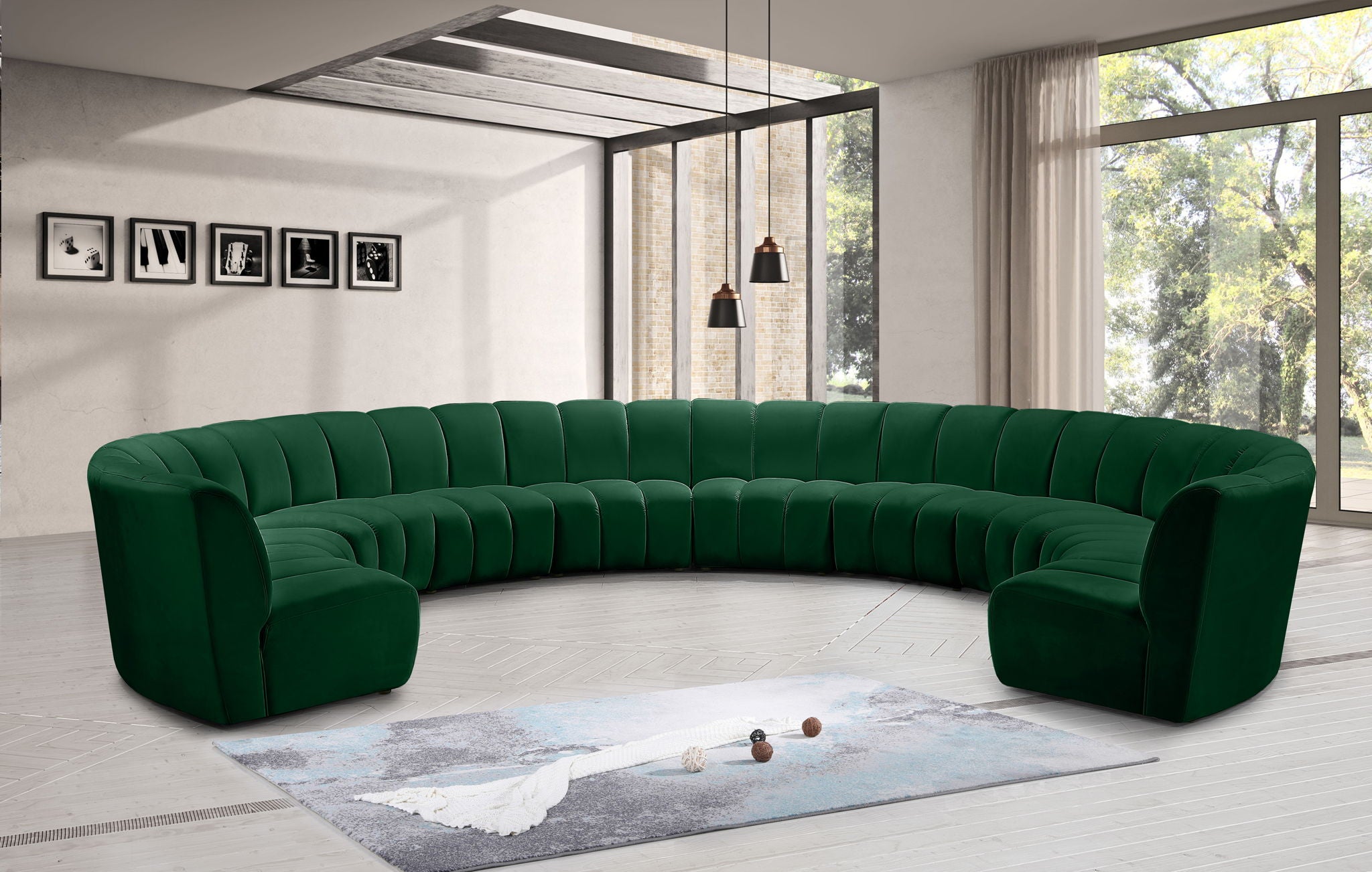 Infinity - 10 Piece Velvet Modular Sectional - Urban Living Furniture (Los Angeles, CA)