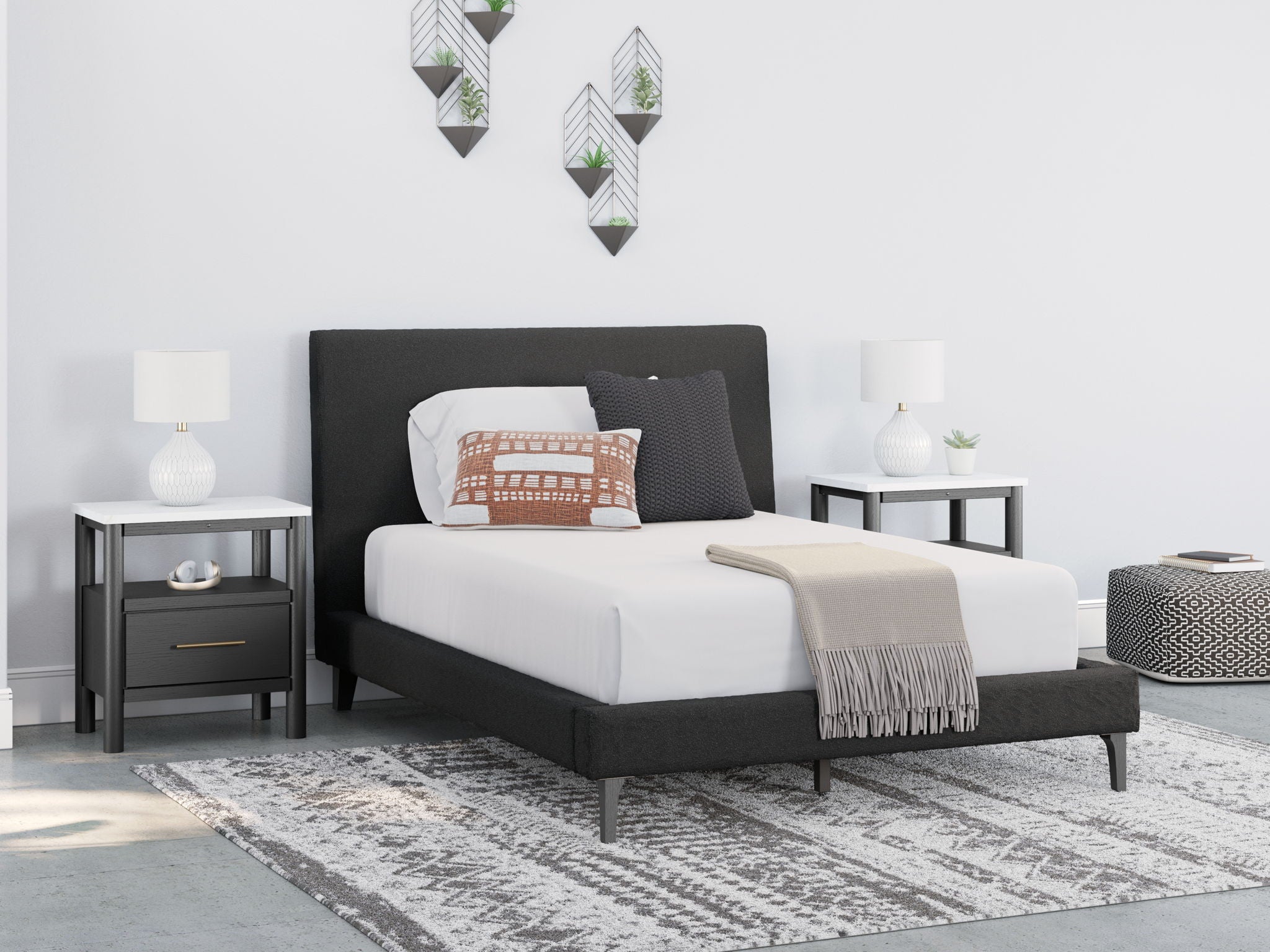 Cadmori - Upholstered Bed With Roll Slats - Urban Living Furniture (Los Angeles, CA)