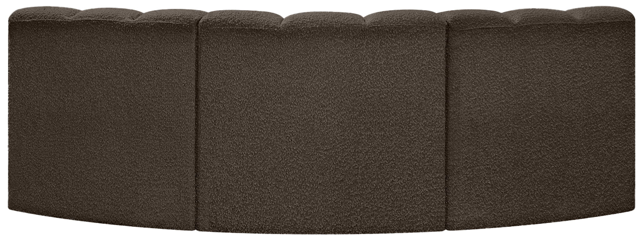 Arc - Boucle Fabric 3 Piece Modular Corner Sofa