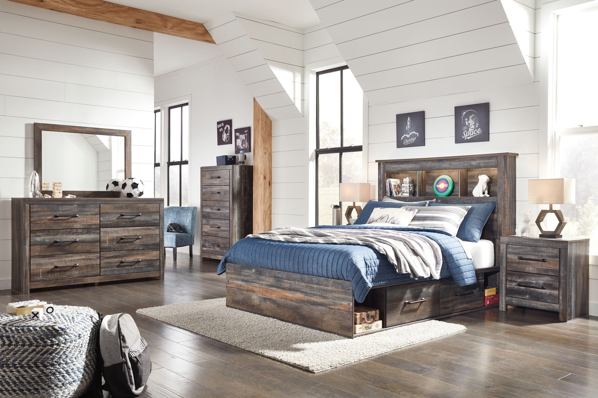 Drystan - Bookcase Bed With Storage Set - Urban Living Furniture (Los Angeles, CA)