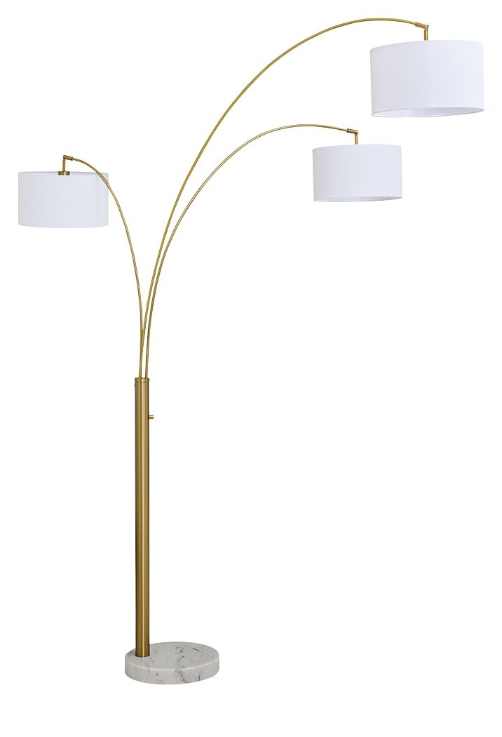 Valo - Metal Arc Lamp - Gold Finish - Urban Living Furniture (Los Angeles, CA)