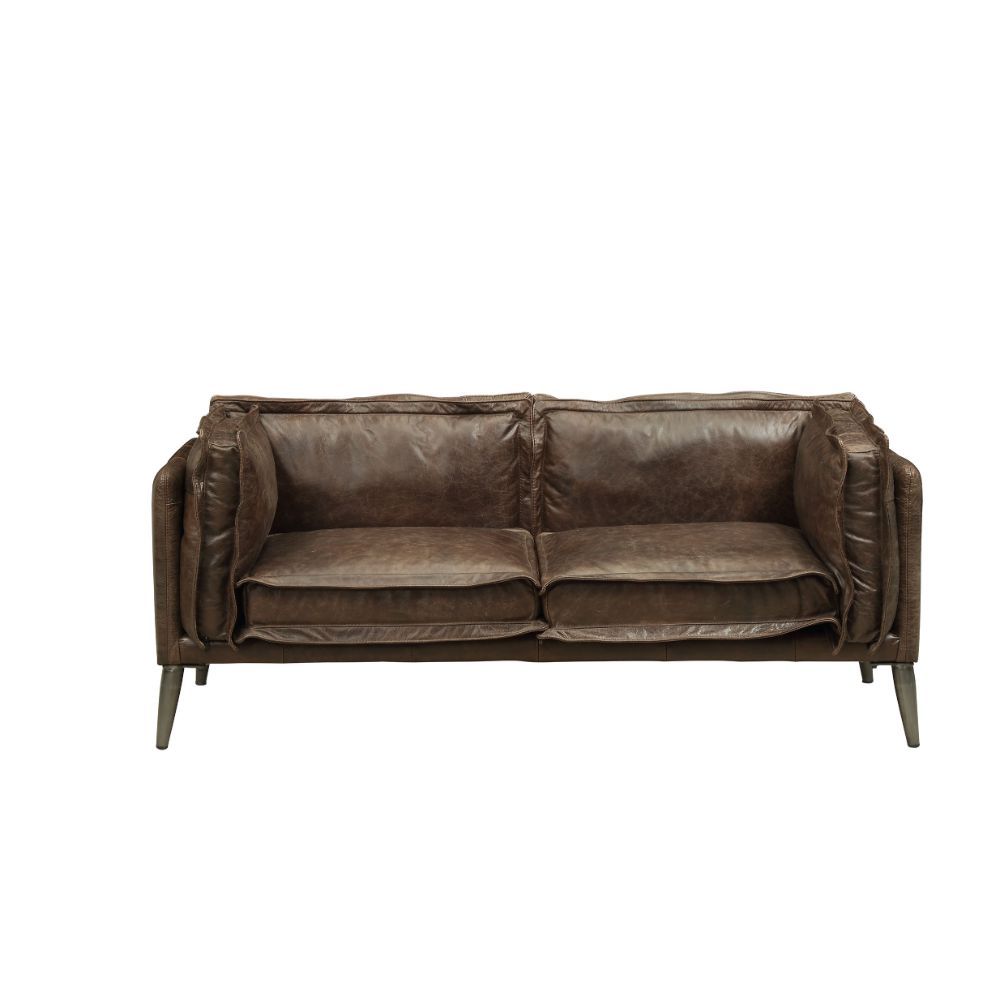 Porchester - Loveseat - Distress Chocolate Top Grain Leather - Urban Living Furniture (Los Angeles, CA)