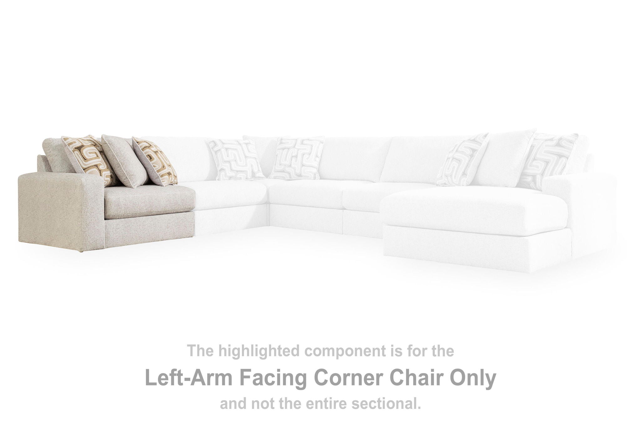 Kestrie - LAF Corner Chair - Feathered