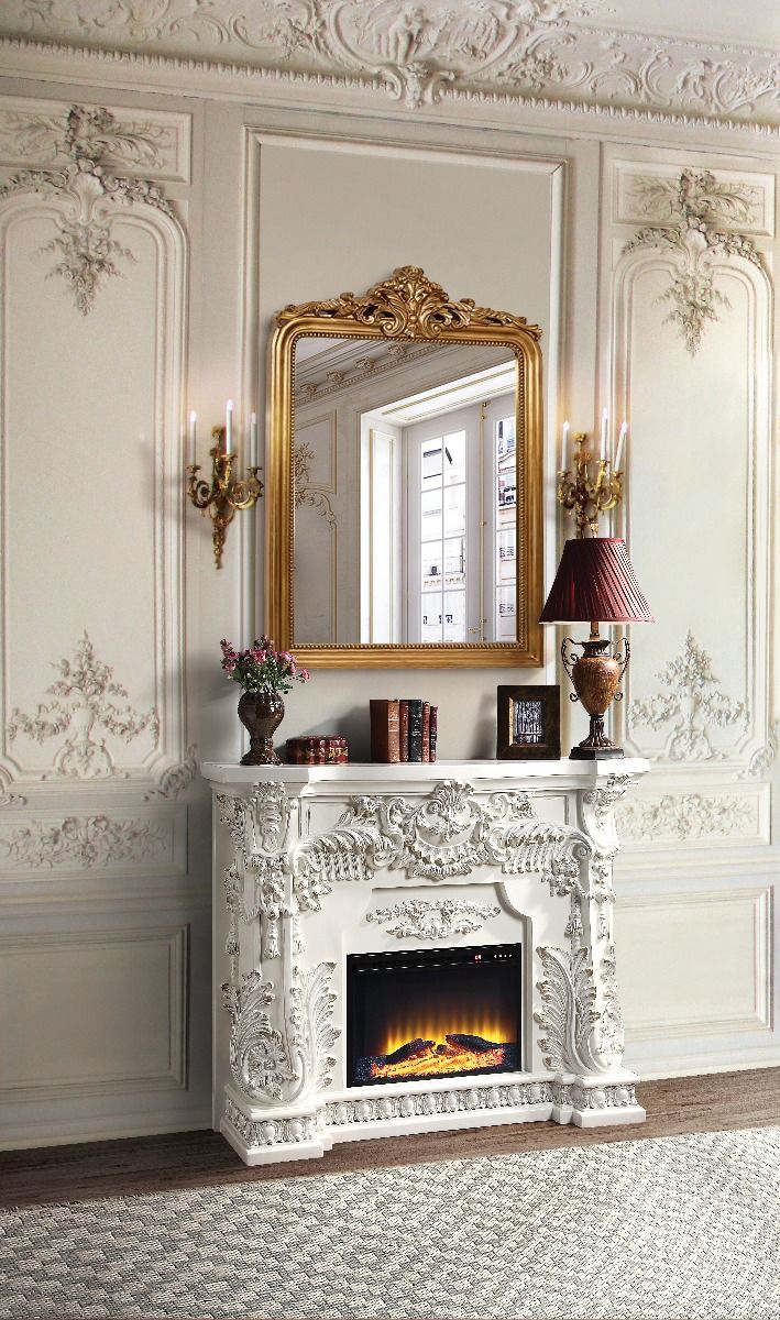 Adara - Fireplace - Antique White - Urban Living Furniture (Los Angeles, CA)