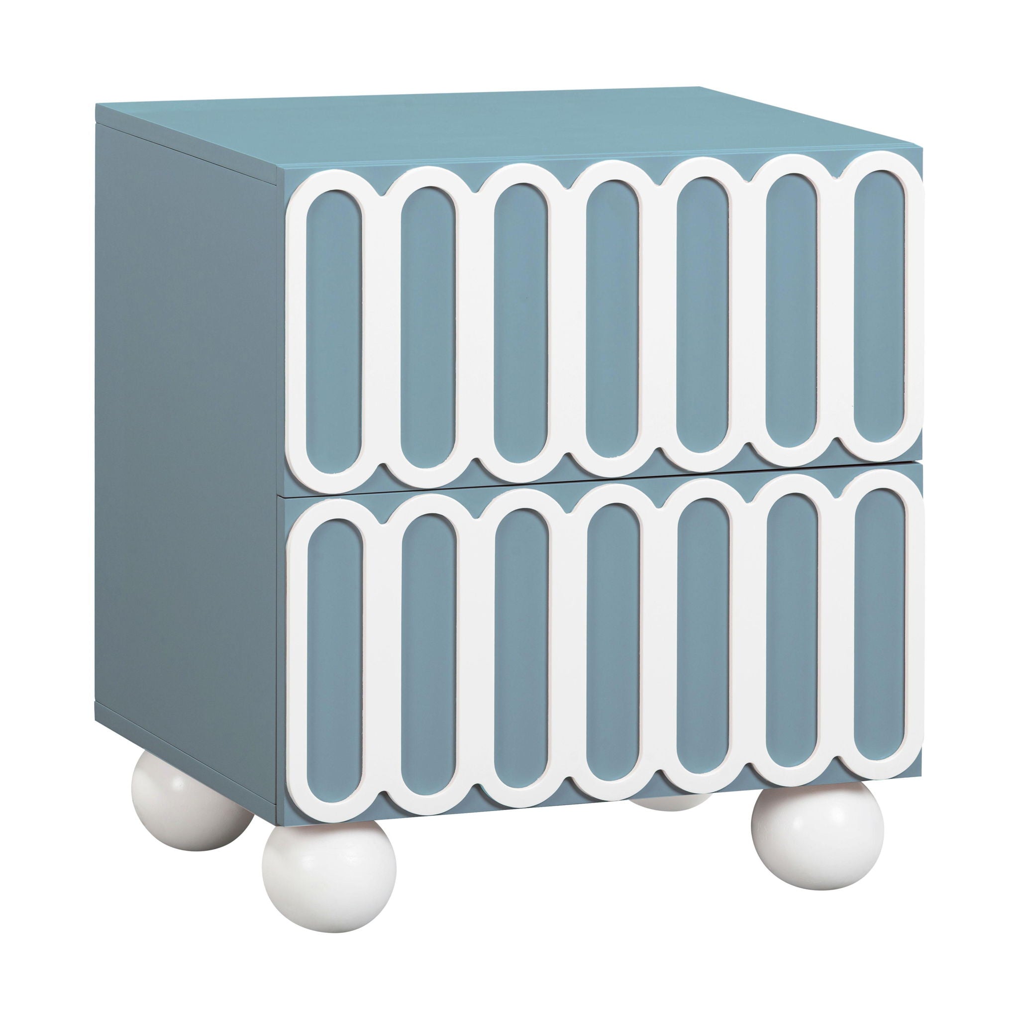 Tori - Motif Nightstand - Blue - Urban Living Furniture (Los Angeles, CA)