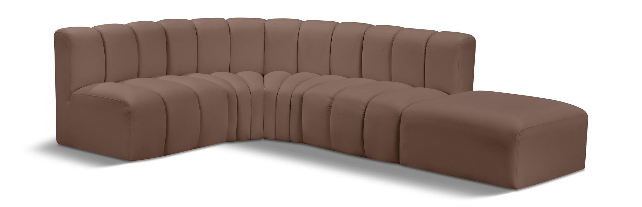 Arc - Faux Leather 5 Piece Corner Modular Sofa - Urban Living Furniture (Los Angeles, CA)