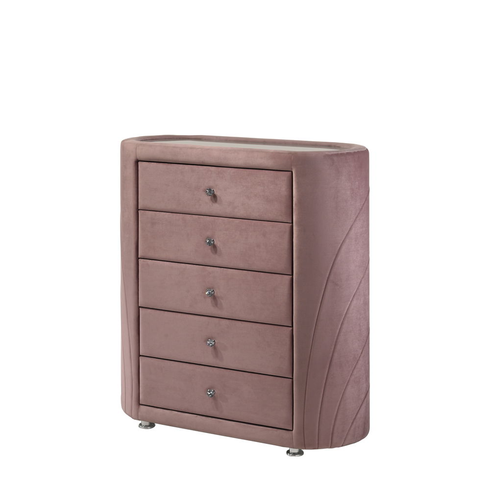 Salonia - Chest - Pink Velvet - Urban Living Furniture (Los Angeles, CA)