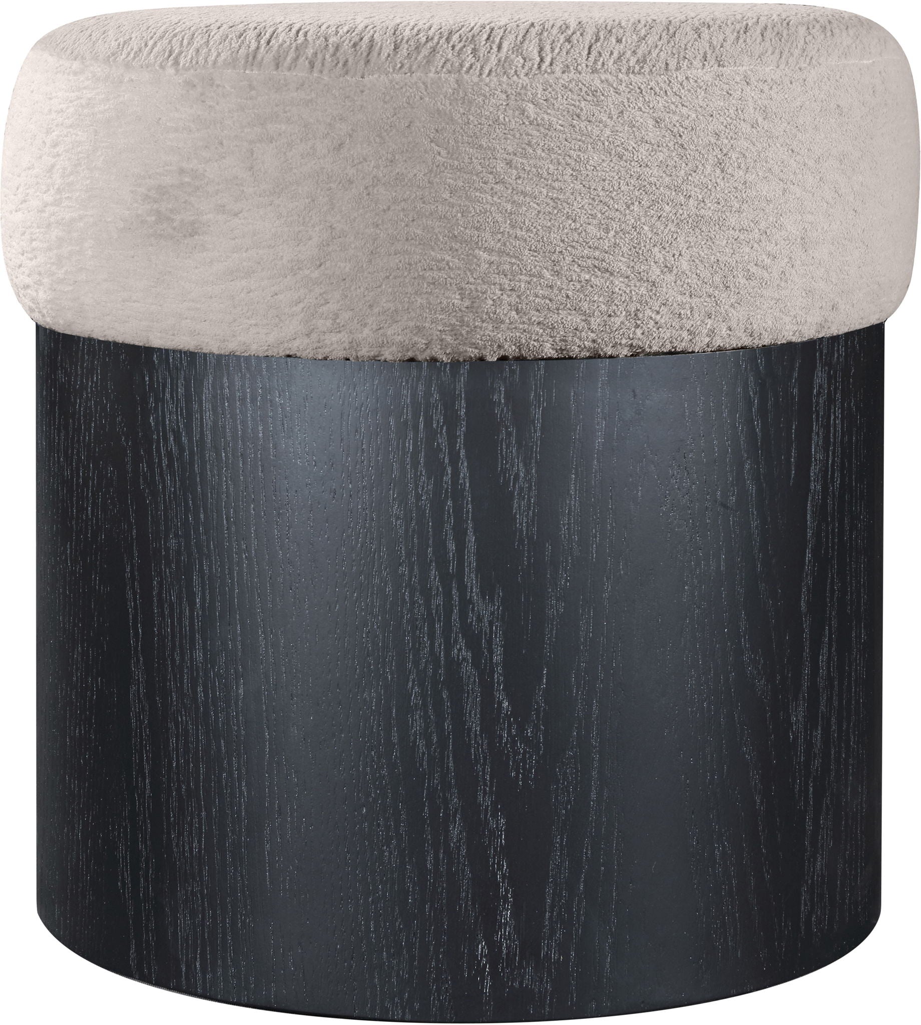 Nimes - Ottoman / Stool With Black Base - Urban Living Furniture (Los Angeles, CA)