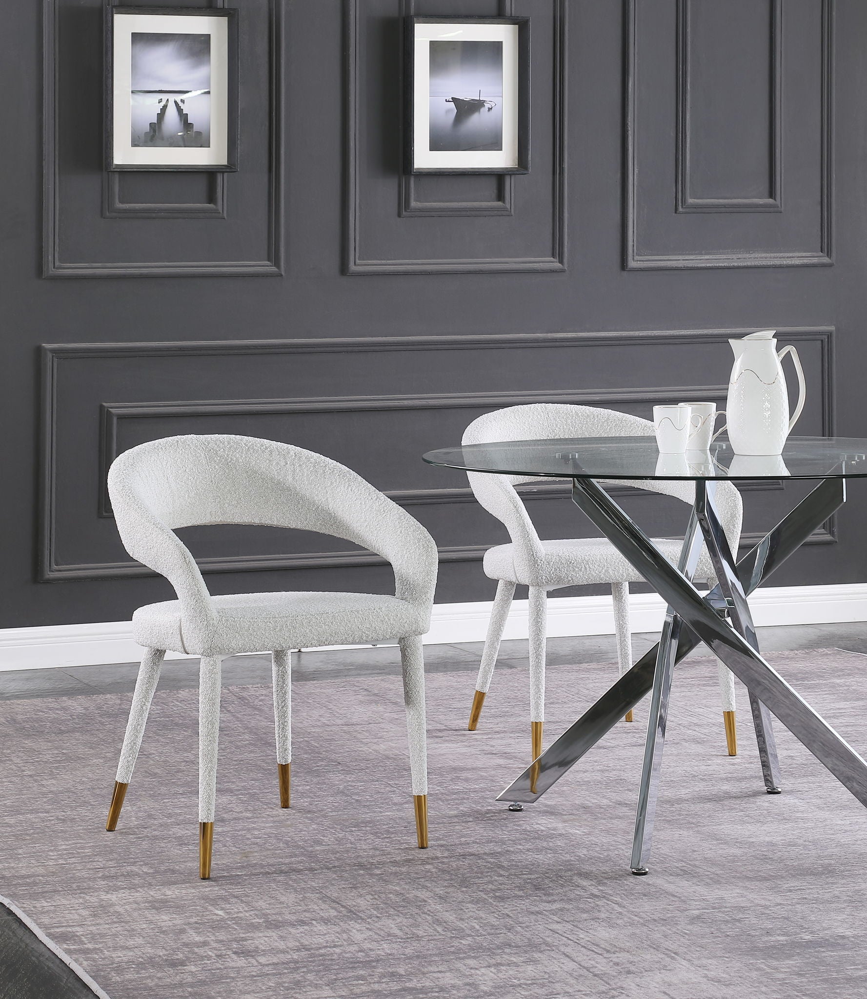 Destiny - Fabric Dining Chair - Cream - Urban Living Furniture (Los Angeles, CA)